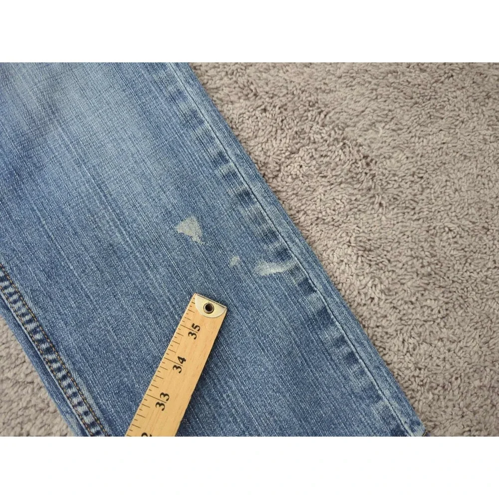 Levi's Jeans‎ Mens 32x30 Blue Denim Low Rise Bootcut Distressed Workwear